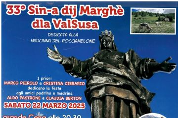 33° Sin-a dij Marghè dla ValSusa - 33a Cena dei Margari della Valsusa. Sabato 22 marzo 2025 alle 20.30 presso Piazza d'Armi a Susa