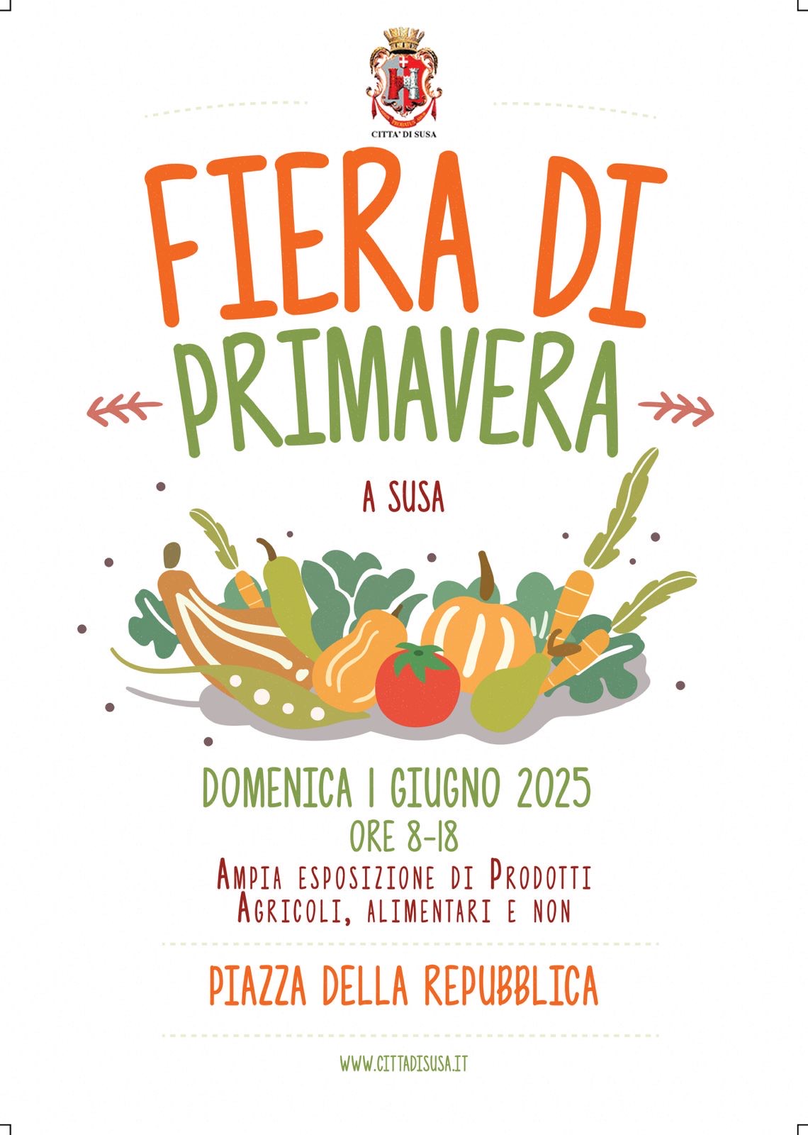 locandina Fiera di Primavera 2025 a Susa