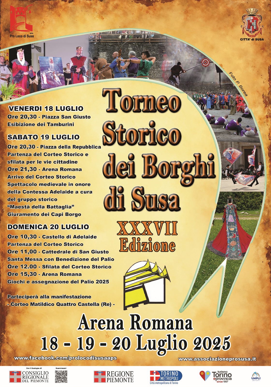 Programma Torneo Storico dei Borghi 2025