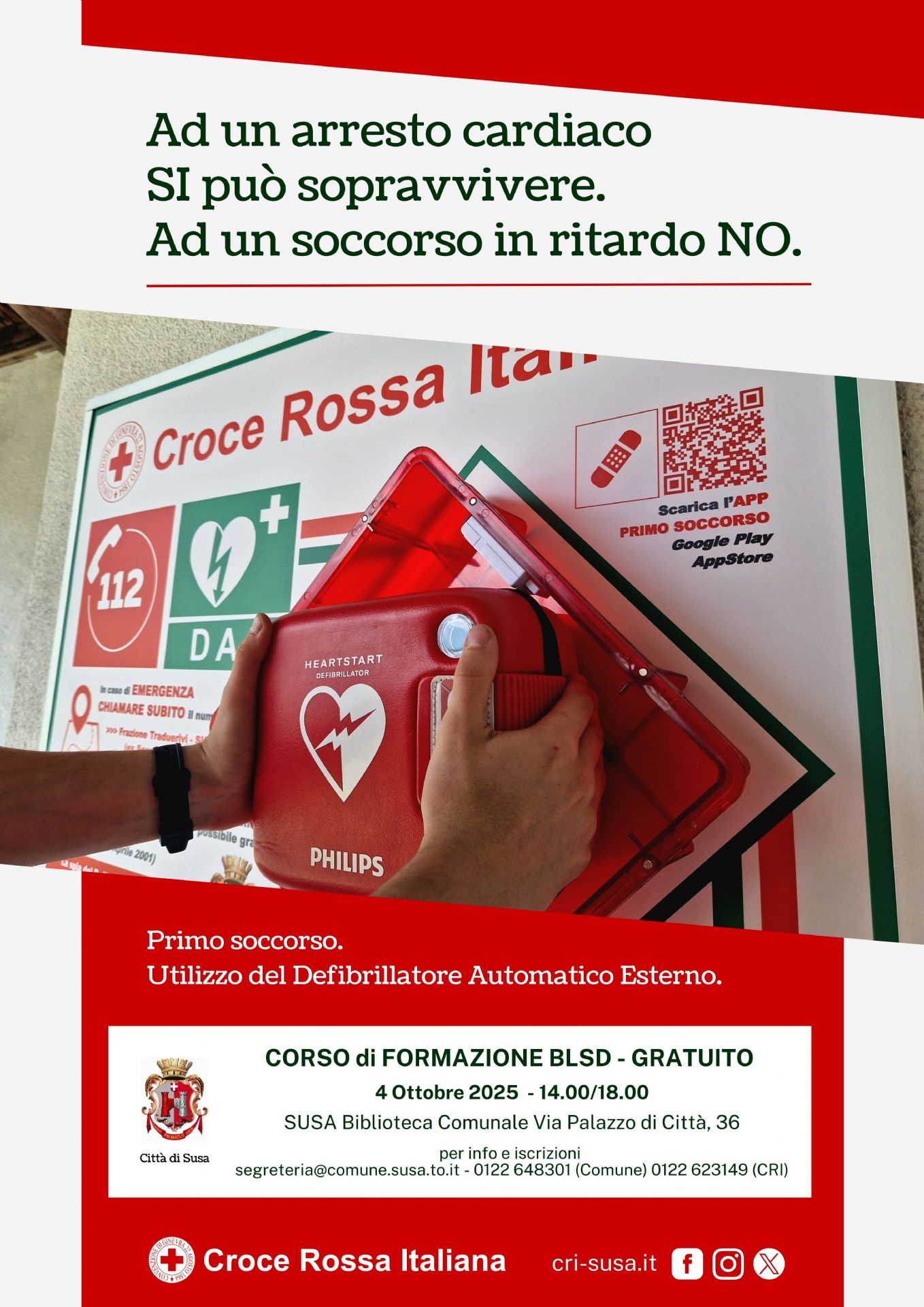 locandina corso di primo soccorso