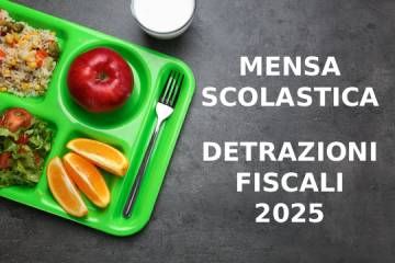 Dichiarazione delle spese effettuate per la mensa scolastica - anno 2025