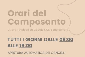 Locandina orari Camposanto