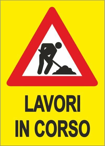 cartello lavori in corso