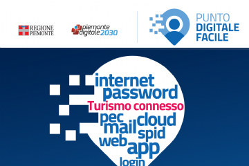 locandina Val di Susa e Val Sangone. Turismo connesso con QRCode