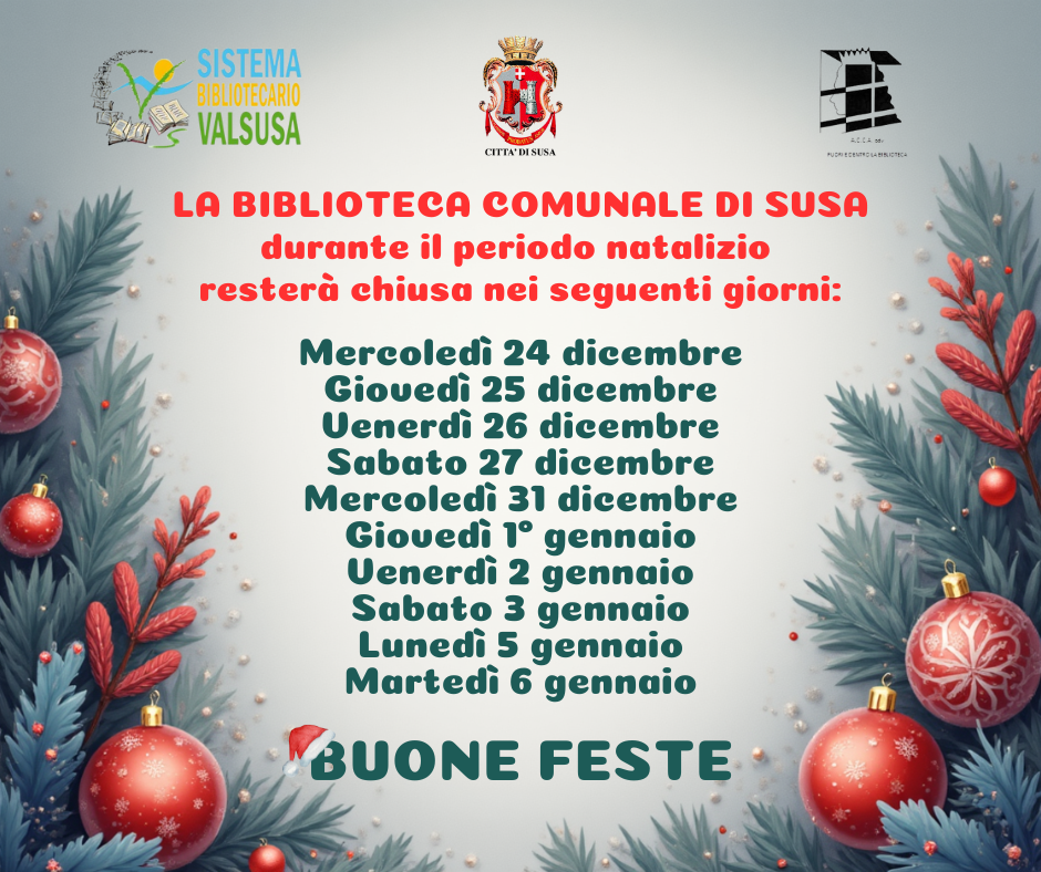 giorni di chiusura della Biblioteca civica