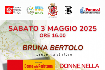 presso la Biblioteca Civica Comunale Enrico De Bartolomei

Via Palazzo di Città n.36

Presentazione del Libro "Donne della Resistenza in Piemonte" di Bruna Bertolo con la partecipazione di Elisabetta Serra e Cinzia Valerio

ingresso libero
