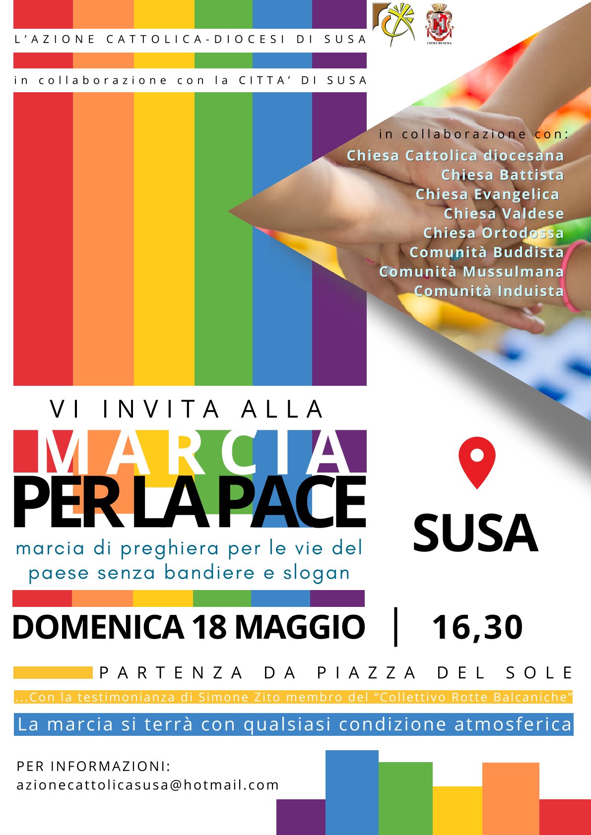 locandina marcia per la pace