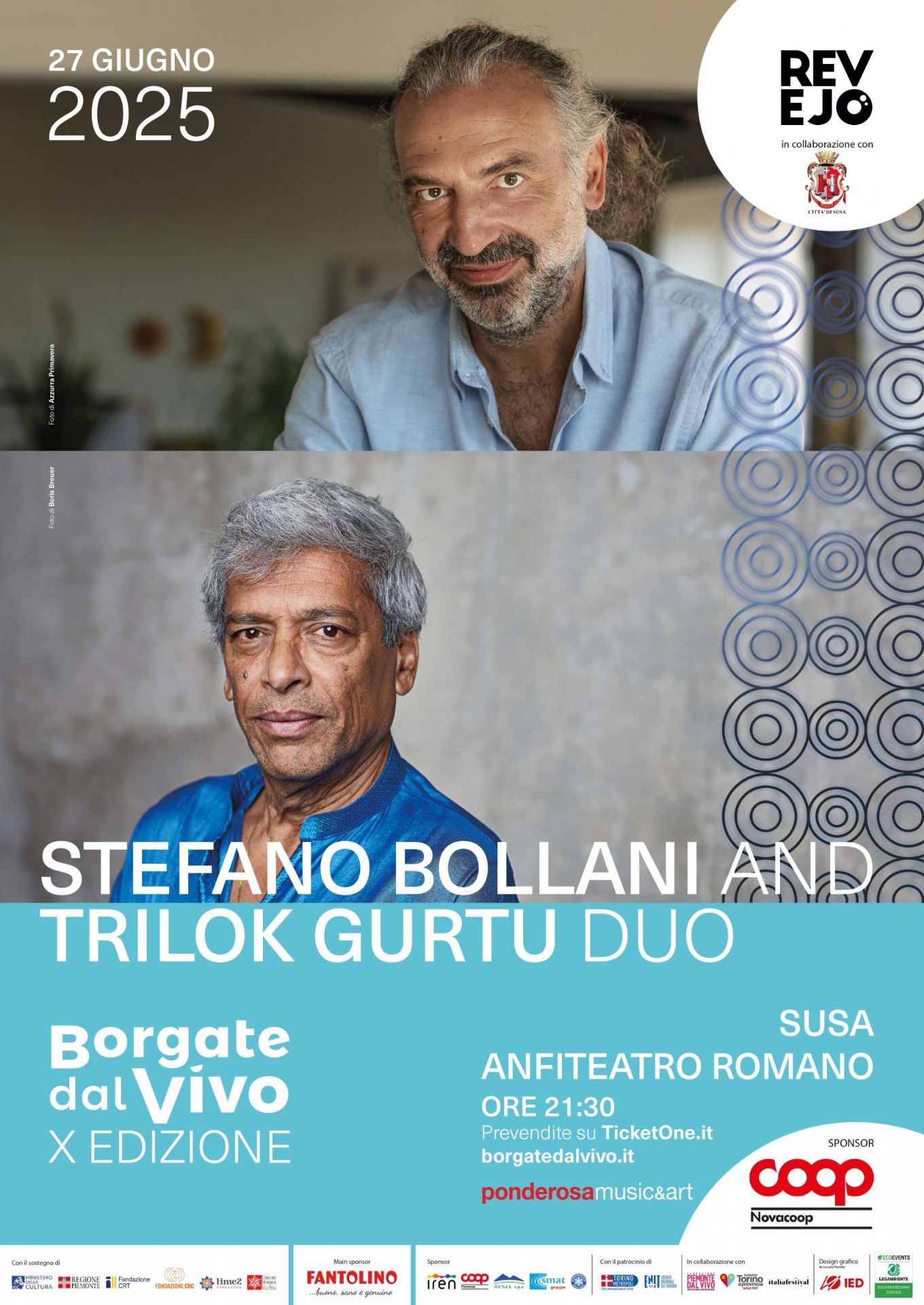 locandina Stefano Bollani e Trilok Gurtu Duo