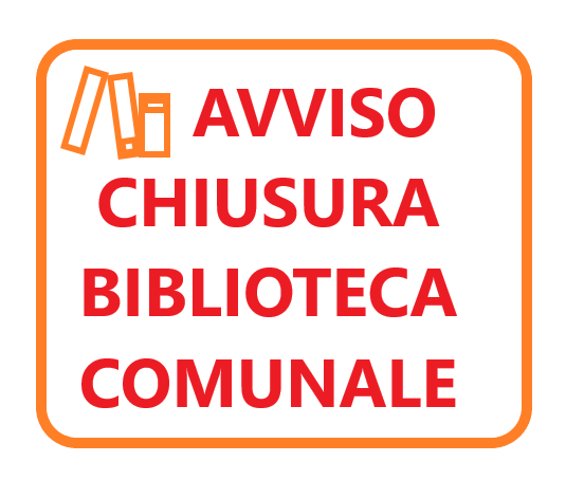 avviso chiusura biblioteca comunale